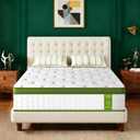 Twin Mattress 10 Inch - Twin Size Memory Foam Mattress in a Box with Individually Pocket Springs, Hybrid Gel Foam Mattresses Medium Firm, Fiberglass Free and Pressure Relief for All Sleep Positions