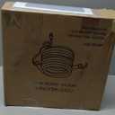 JDZKOMKE 50T Heated RV Water Hose - Freeze Protection Down to -45°F, Heavy-Duty PVC & Brass Fittings, 1/ 2" ID Lead-Free Hose for Camping/ Poultry Farms AUTO Accessory (50FT)