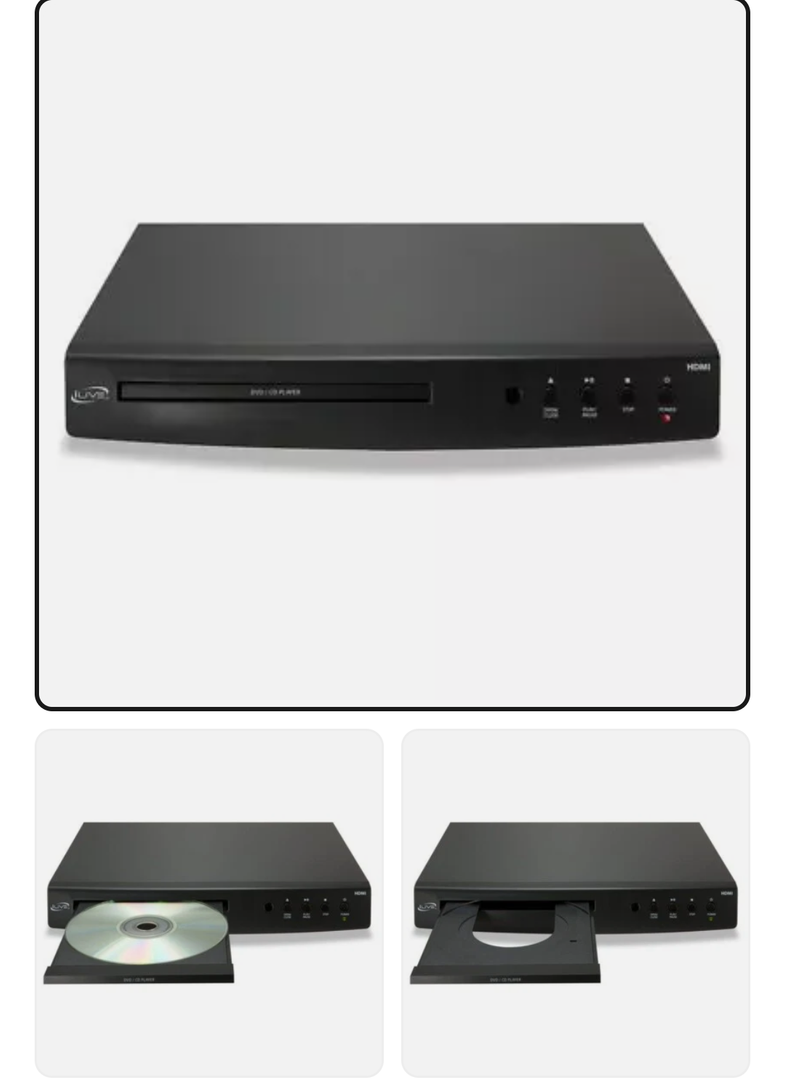 iLive DVD Player with HDMI Conversion, DH300BI, Black