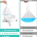 Newnice 36 [Counts] Disposable Potty Bags, Portable Travel Potty Bags with Absorbent Pads, Potty Liners Compatible with OXO Tot 2-in-1 Go Potty, Potty Training Liners Fit Most Potty Chairs