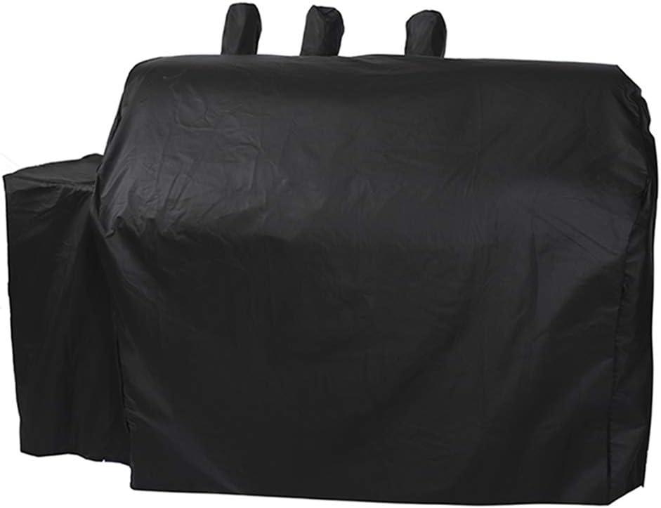 Heavy Duty Waterproof Grill Cover for Char-Griller Duo 5050/5650 Gas and Charcoal Dual Fuel Grill Without Side Fire Box, Black