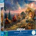 Ceaco - Thomas Kinkade - Away in a Manger - 1000 Piece Puzzle for Adults - Challenging and Perfect for Game Nights - Finished Puzzle Size 26.25 x 19.75