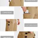 MAGCOMSEN Men's Workout Shorts 7 Pockets Quick Dry 3/4 Capri Pants Zipper Pockets Hiking Athletic Shorts (XL)