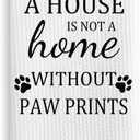 TNUW Dog Themed Gifts Kitchen Towels 16'24', Dogs Mom Gifts for Women, Dog Decorations for The Home, House Warming Gift New Home, Paw Prints Kitchen Tea Hand Towels