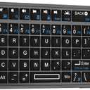 Mini Keyboard with Touchpad, Bluetooth + 2.4G Dual-Mode Ultra-Thin Portable Keyboard | Rechargeable Keyboard with 7-Color Backlit for Tablet/PC/phone/TV, Suitable for travel, office, and home use