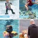 Underwater Camera 4K 48MP Autofocus Selfie Dual Screen Waterproof Camera with Floating Strap and 32GB Card, 17FT Compact Waterproof Digital Camera, Fill Light Underwater Camera for Snorkeling
