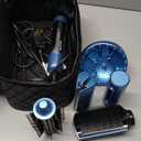 StyleSwitch Ionic Multi-Styler, Air Styler and Hair Dryer, Lightweight Hot Air Brush with 5 Attachments, Automatic Dual Voltage (Blue)