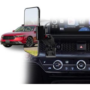 2026 Accord Vent Phone Mount for Honda Accord 2023 2024 2025 2026 Accessories | Aluminum Telescopic Air Vent Phone Holder |Thick Case Friendly Car Mount for iPhone 16/15 Pro Max, Galaxy S24