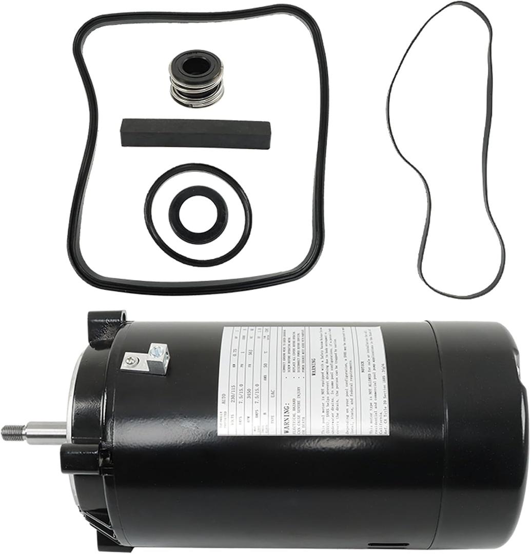 UST1102 Swimming Pool Pump Motor, 1HP Pool Pump Motor Replacement for Super Pump SP2607X10/A.O. Smith Electric Motor