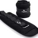 Ankle Weights, 1/2/3/4/6/8/10 LBS 1 Pair Wrist Leg Arm Weights for Women, Kids and Men, Comfortable and Soft, Perfect for Dancing, Running, Walking, Fitness, Workout, Physical Therapy (Black)