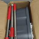SimpliMagic 79349 Spin Mop Cleaning System with 3 Microfiber Mop Heads, Red/Black