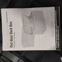 Lyromix 230 Gallon Outdoor Large Resin Storage Box, Waterproof Deck Box Lockable & UV-Resistant, Outside Cushion Storage for Patio Furniture, Garden Tools, Pool Accessories, Black