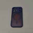 CANSHN Magnetic Compatible with iPhone 17 Pro Case, Upgraded [Full Camera Protection] [Compatible with Magsafe] [Translucent Matte] Shockproof Protective Phone Cover 6.3 Inch - Deep Blue