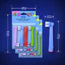 Kids Replacement Heads Compatible with Oral B Toothbrush Head, 12pcs Kids Electric Toothbrush Heads, Toothbrush Replacement Heads Soft Bristles
