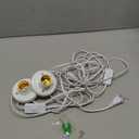 Yexiya 2 Pcs Light Socket with Cord Light Bulb Base E26/ E27 Lamp Base Desktop 9.84 ft Screw Socket with On/Off Switch