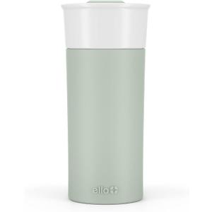 Ello Ogden 16oz Ceramic Travel Mug with Splash-Resistant Slider Lid and Protective Silicone Sleeve, Perfect for Coffee or Tea, BPA-Free, Dishwasher Safe, Honeydew
