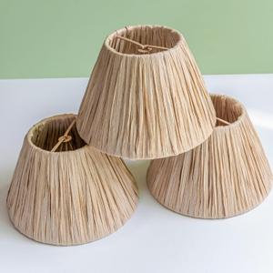 Small Clip-On Bulb Lampshades, Boho Mini Light Shades for Table Chandeliers Wall Floor Lamp Replacement (2, Grey) Small Clip-On Bulb Lampshades, Boho Mini Light Shades for Table Chandeliers Wall Floor Lamp Replacement (2, Grey)