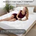 2 Inch Thick Mattress Topper Full Size Pillow Top - Extra Thick Padded Mattress Pad & Protector, Breathable Fitted 8"-21" Deep Pocket, Ultra Soft & Supportive