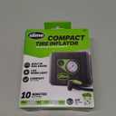 Slime 40060 Tire Inflator, Compact, Portable Car Air Compressor, Analog, Quick Connect Air Hose, Flat Tire Puncture Repair, 12V, 10 min inflation