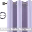 Yakamok Lilac Blackout Curtains 84 Inch Length Room Darkening Thermal Insulated Grommet Window Treatment Drapes Curtain for Bedroom Living Room 52" W x 84" L (Set of 2 Panels,Lavender)
