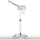 Professional Ozone Facial Steamer for Esthetician with Hot Mist, Stand Facial Steamer On Wheels, Height Adjustable & 360 Rotatable Nozzle, Home & Salon SPA