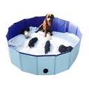 Artilife Whelping Box for Dogs Welp Box Whelping Pool,Puppy Whelping Pen for Dogs Puppies,Great for Puppies,Easy to Clean (47inch Dia.x12inch H(120x30cm), Blue)