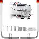 GAOMON2PCS Steel Trailer Post Guide on, Trailer Guides with PVC Pipes,Boat Trailer Guides, 40"-60", Mounting Hardware Included, for Ski Boat, Fishing Boat (white)