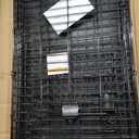 Amazon Basics Durable, Foldable Metal Wire Dog Crate with Tray, Double Door, 36 x 23 x 25 in, Black