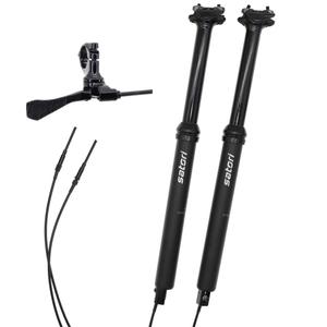 DJC MTB Dropper Seatpost Height Adjustable 125mm Travel Stroke External Cable Routing Remote Control Satori(External 31.6mm Diameter)