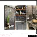 AM1NAH Distressed Wallpaper Industrial Texture Metallic Traditional Wall Paper, 20.8" X 393.0"