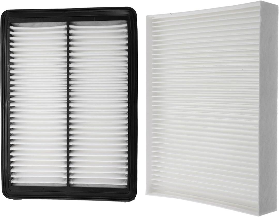 X AUTOHAUX Engine Air Filter + Cabin Air Filter for Hyundai Sonata 2015-2019 Air Filter Combo Set for Engine Protection and Increase Performance 28113-C1100, 97133-C2000