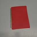 Spiral Notebook-5.75" x 8.125" College Ruled Journal with Inner Pockets and 160 Pages,PU Leather Cover Business Journal, Twin-Wire Binding Notebook Perfect for Office & Home School Supplies Dark Red