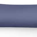 Leeden Body Pillow Cover, 100% Cotton, 800 Thread Count Pillowcase, Soft Breathable Long Pillow case for Adults Pregnant Women, Envelope Closure (Steel Blue,21"x 54")