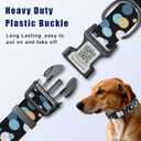 2 x Dog Collars for Small Dogs,Dog Collar with QR Code Name Tag,Soft Polyester Material, Adjustable Pet ID Tag Collar (Black, Small)