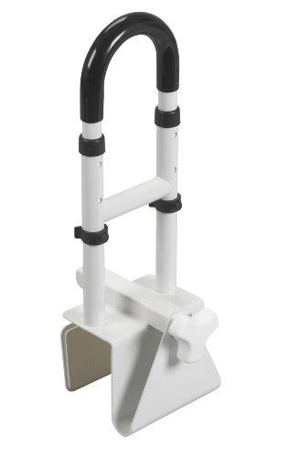Drive Medical Steel Clamp on Tub Rail, White, 14" x 17"