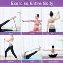 2PCS Figure 8 Resistance Band, Figure 8 Resistance Band with Handles, Stretch Fitness Strap for Full-Body Workouts, Strength Training, Flexibility, Exercise Elastic Rope for Home&Gym-Pink