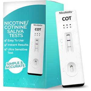 Saliva Nicotine 30 ng Test 5-Pack by NicoTests