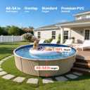 VEVOR 15-ft Round Above Ground Pool Liner, Overlap Pool Liners, Standard Gauge Vinyl, 48-to-54inch Wall Height, Designed for Steel Sided Above-Ground Swimming Pools