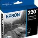 EPSON 220 DURABrite Ultra Ink Standard Capacity Black Cartridge (T220120-S) Works with WorkForce WF-2630, WF-2650, WF-2660, WF-2750, WF-2760, Expression XP-320, XP-420, XP-424