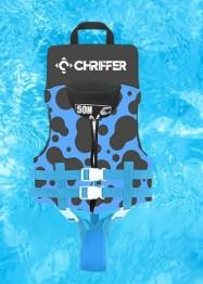 Chriffer Kids Swim Vest for 20-70 Pounds Boys and Girls, Easy On/Off Zipper, Swimming Toddler Floaties Jackets for 2, 3, 4, 5, 6, 7, 8 Years Old/Beach Pool Water Park (Purple)