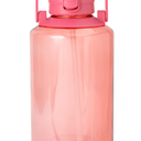 Tritan Bottle, Straw Lid and Extra Large Carry Handle Flutter Pink 64oz