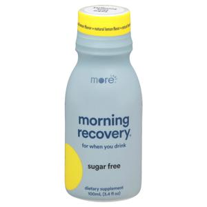 More Labs Morning Recovery, Sugar Free, Natural Lemon Flavor 3.4 fl oz (100 ml)