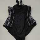 beautyin Women One Piece Sport Swimsuit Tummy Control Athletic Swimwear Black Grey