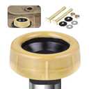 Jamini Extra Thick Toilet Wax Ring Replacement Kit Universal Wax Seal Fits 3" & 4" Drain Pipes, Includes Bolts & Washers, Easy DIY Installation, Compatible with Below-Floor or Level Flanges