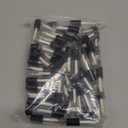 Patelai 100 Pieces Clear Mini Lip Gloss Tube Refillable Empty Lip Balm Gloss Containers Bottles Transparent Mini Lipstick Containers for Women DIY Makeup(Black, 1.2ml)