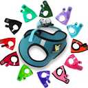 EcoBark Step in Dog Harness - Reflective Soft Luxurious Mesh Dog Harnesses for XXS, XS, Small, and Medium Dogs - Eco-Friendly Comfort Secure Halter No Pull Adjustable Pet Vest (Sky Blue Sport, XXXS)