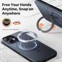 TORRAS Q3 360 Spin for iPhone 17 Case with Camera Control Button, Fit for MagSafe, Military Grade Protective Kickstand Case for 17 Phone Case with Stand, Black