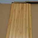 GEHE Sofa Arm Tray Table - Flexible/Foldable Couch Arm Table Perfect for Drink & Snacks Great Armrest Tray (16.5" L x 13.25" W x 0.35" H, Natural Bamboo)