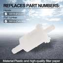16910ZV4015 Inline Fuel Filter Compatible with Honda 4 Stroke BF 8 9.9 10 15 20 25 30 40 50 60 75 90 HP Outboard Engines Marine Fuel Filter 16910-ZV4-015 16910-ZV4-005, 1Pcs