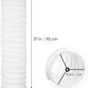 Cabilock Paper Floor Lamp Shade 37.4 Inch White Rice Paper Globe Lampshade for Living Room Bedroom Home Light Cover Soft Lighting Effect